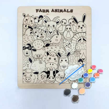 Stacking Cat, Dog, Farm Park, Little Monster Coloring Book Alien Jigsaw Puzzles