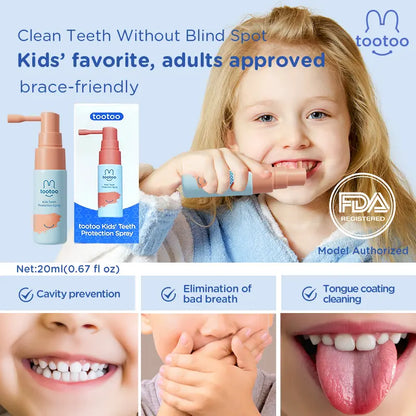 Kids Oral Spray Toddler Toothpaste Helper Natural Cavity Defense & Fresh Breath