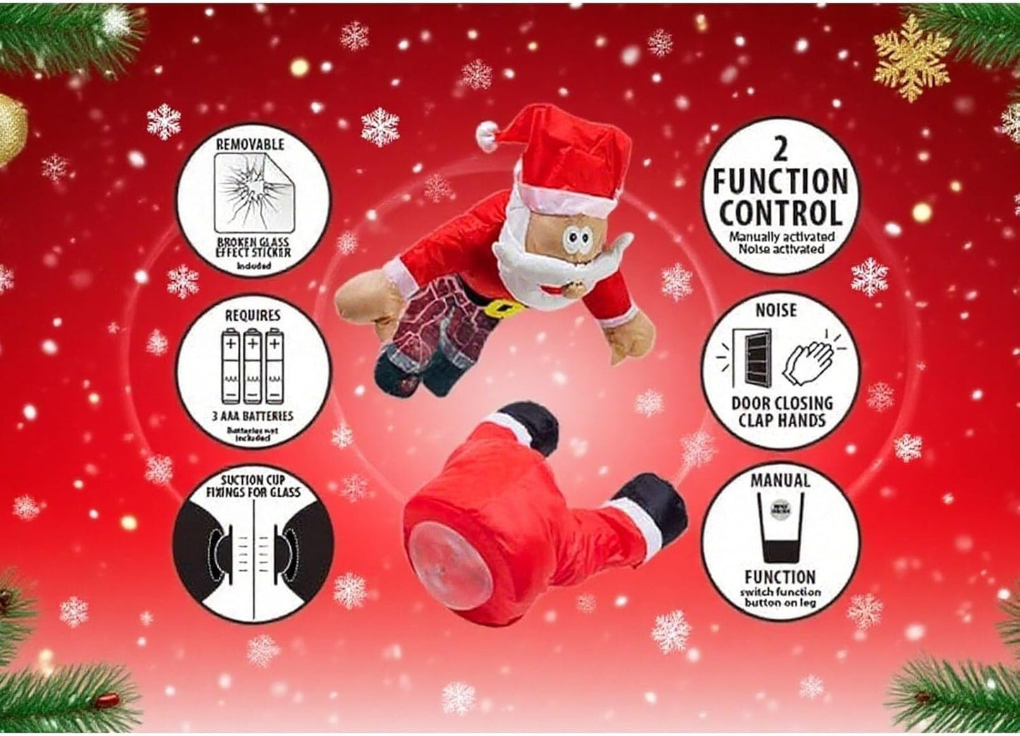 🦌🎅Crashing Reindeer & Santa Set