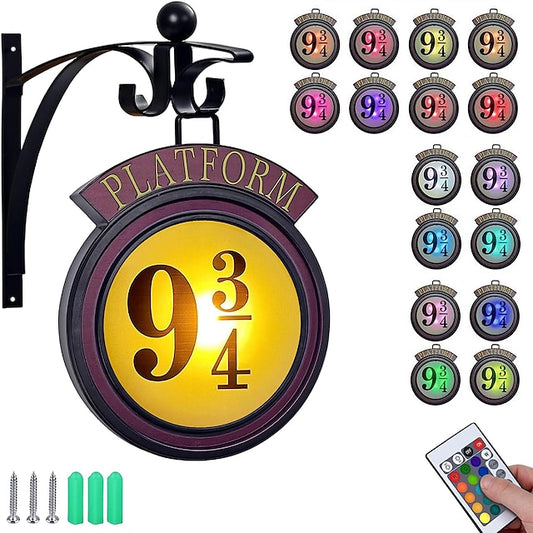 9¾ LED Wall Hanging Night Light Home Decoration Wall Decoration Light Hanging Wall Lamps Magic Lamps 3D Vintage Lamp Home Room Decorations Harries Children Birthday Gifts