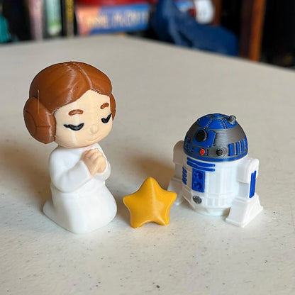 Space Nativity Set - Sci-fi Figures and Set - Science Fiction Inspired Gag Gift Novelty Toy Figures - Full Color