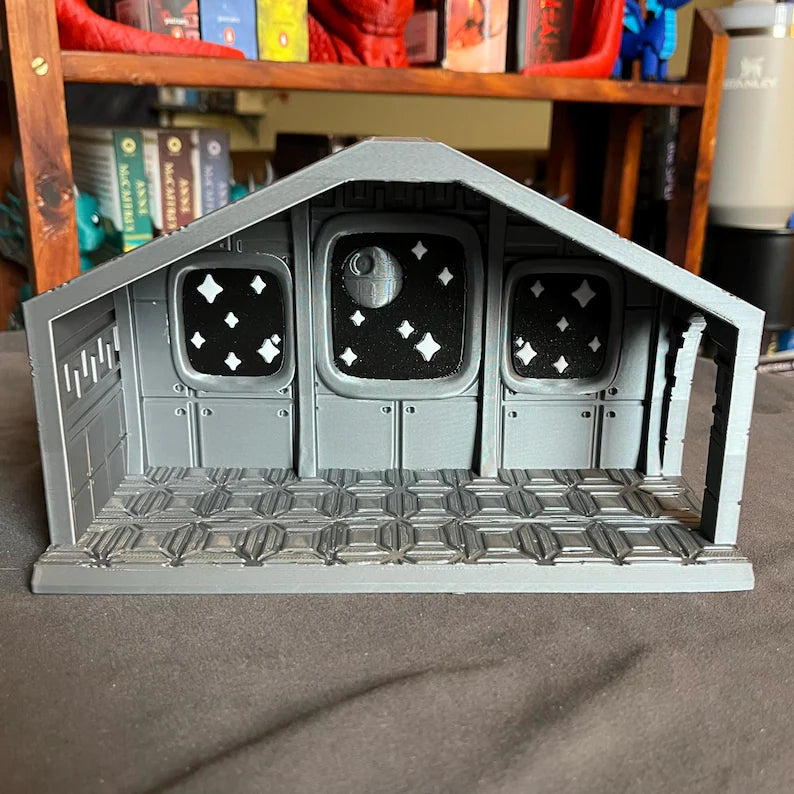 Space Nativity Set - Sci-fi Figures and Set - Science Fiction Inspired Gag Gift Novelty Toy Figures - Full Color