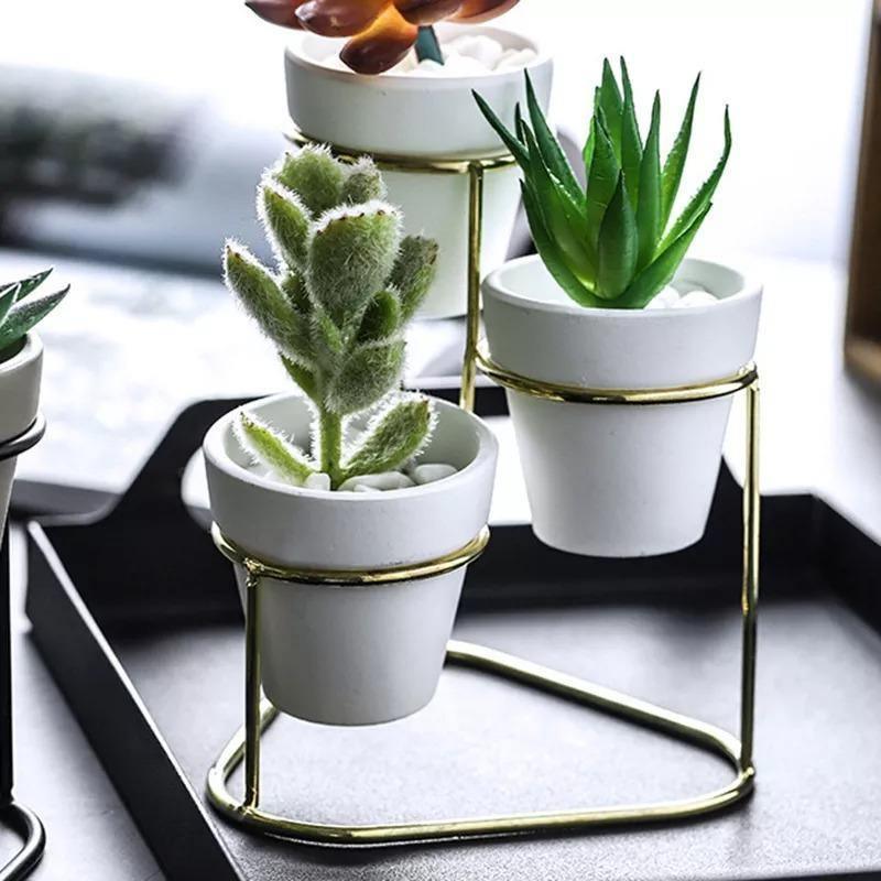 Ceramic Planters with Stand