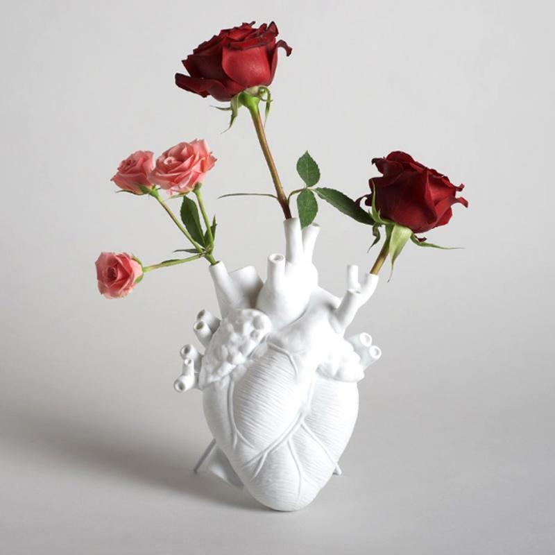 Heart-Shaped Ceramic Vase