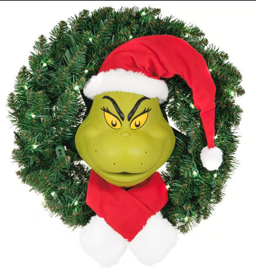 Dr Seuss How The Grinch Stole Christmas Hallmark Talking Wreath