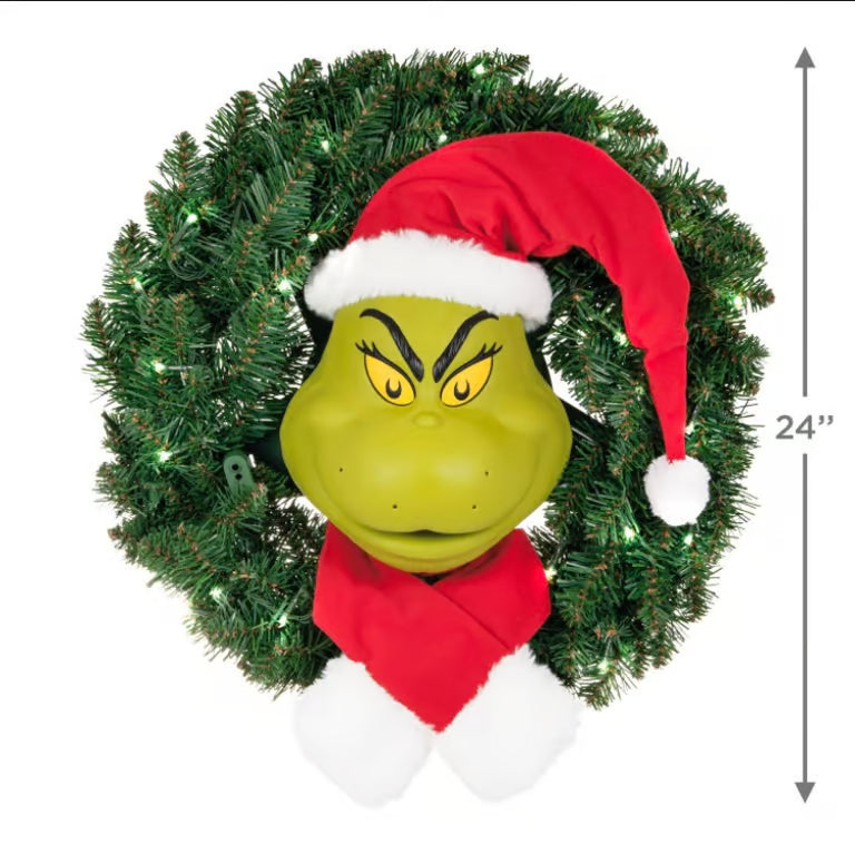 Dr Seuss How The Grinch Stole Christmas Hallmark Talking Wreath