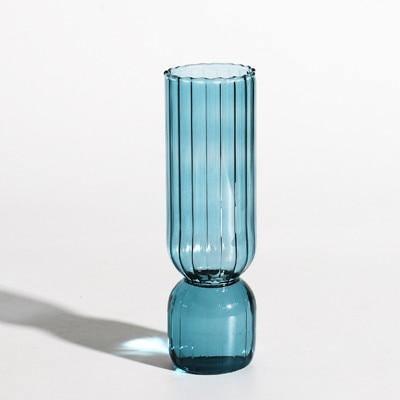Inverted Colorful Glass Vase