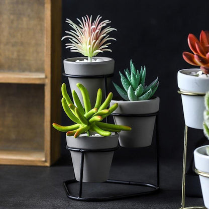 Ceramic Planters with Stand