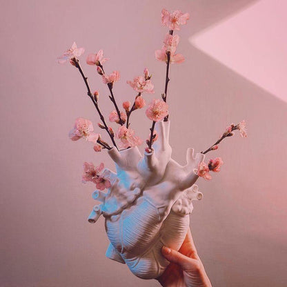 Heart-Shaped Ceramic Vase