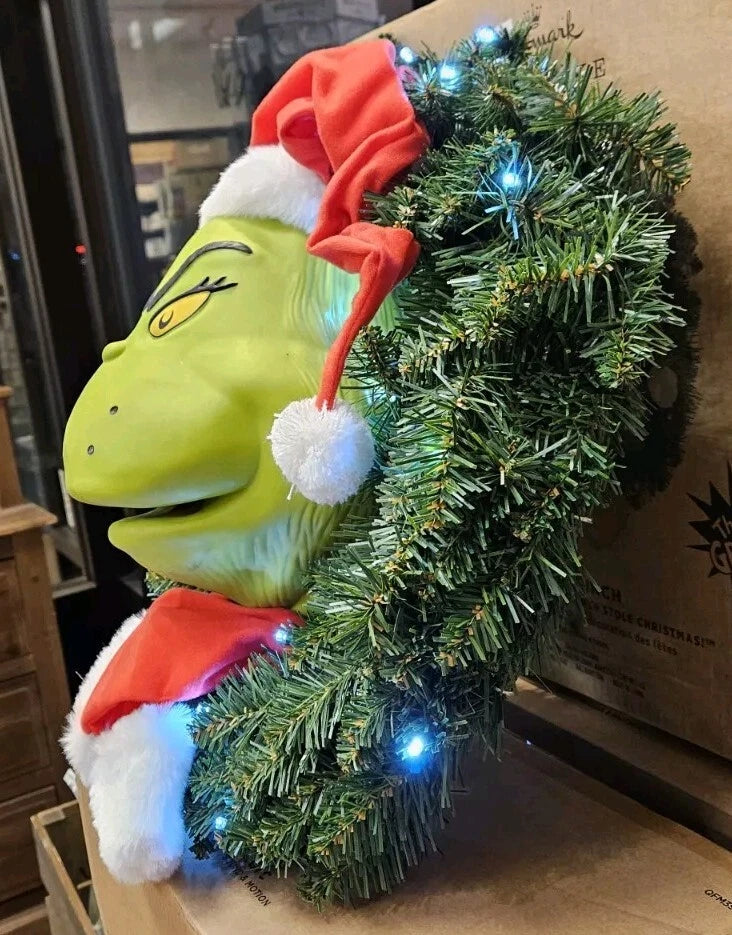 Dr Seuss How The Grinch Stole Christmas Hallmark Talking Wreath