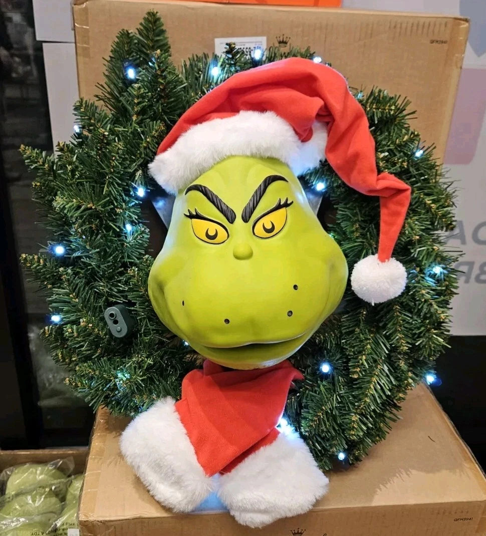 Dr Seuss How The Grinch Stole Christmas Hallmark Talking Wreath